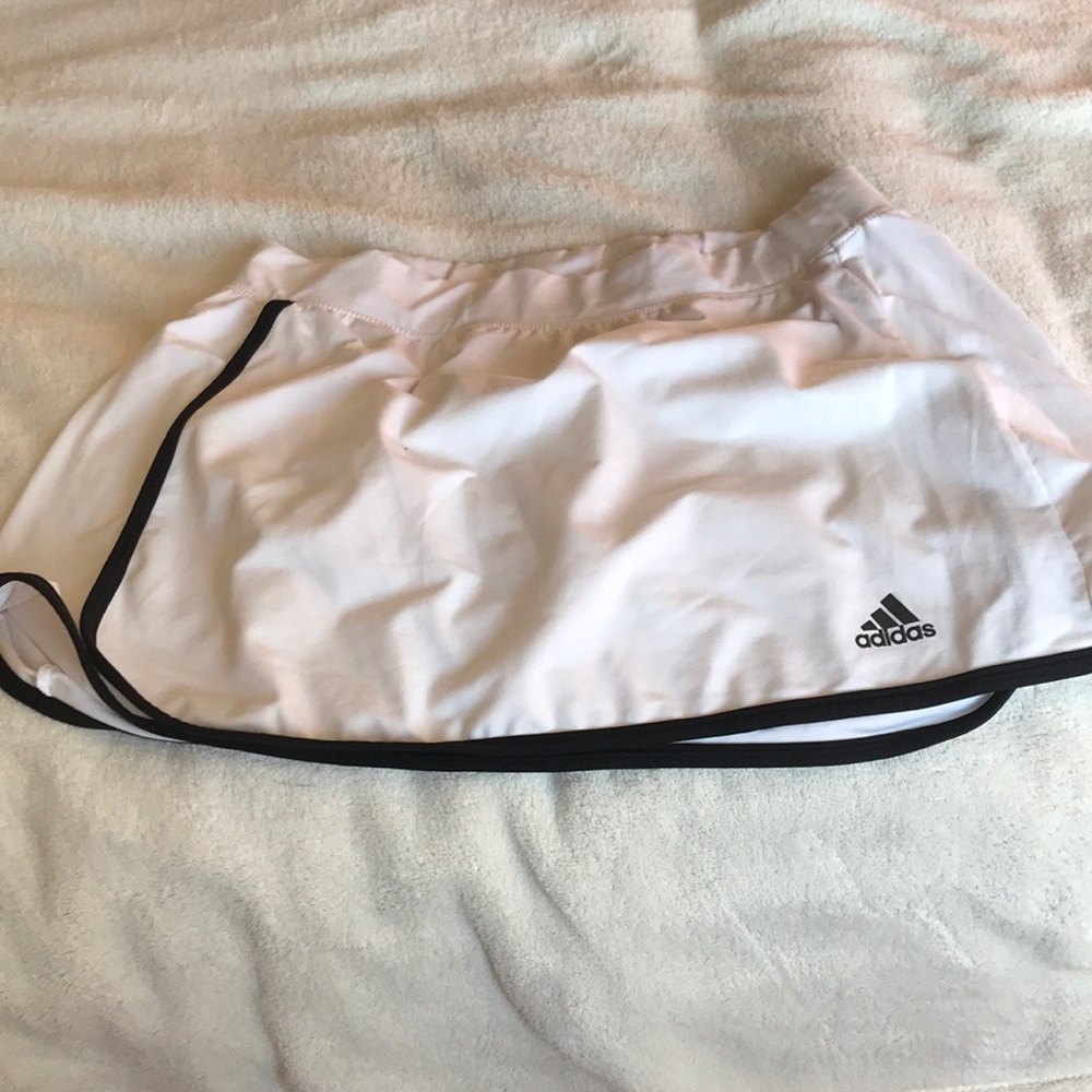 White adidas tennis skirt